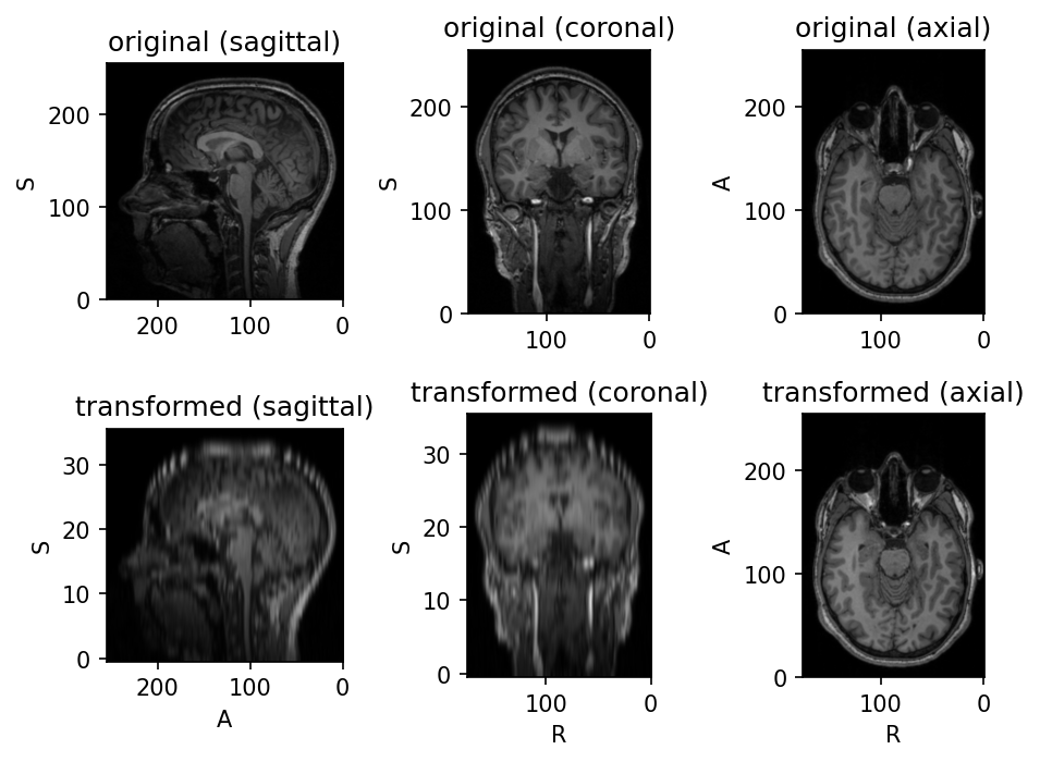 Resample only one axis
